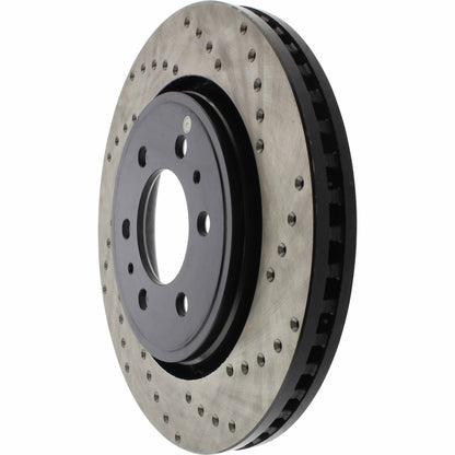 StopTech Sport Cryo Cross Drilled Brake Rotor; Front Left