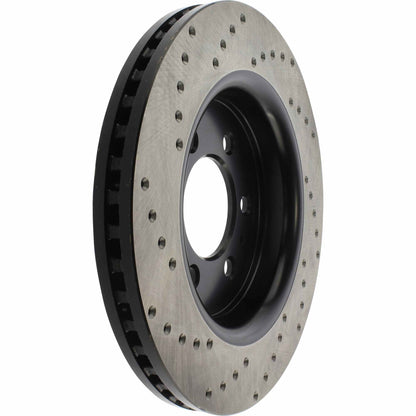 StopTech Sport Cryo Cross Drilled Brake Rotor; Front Left