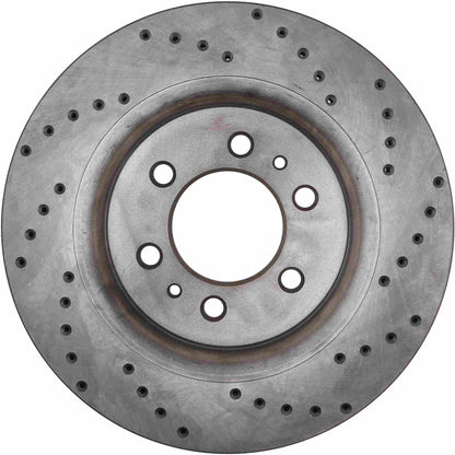 StopTech Sport Cryo Cross Drilled Brake Rotor; Front Right