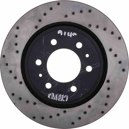 StopTech Sport Cryo Cross Drilled Brake Rotor; Front Right