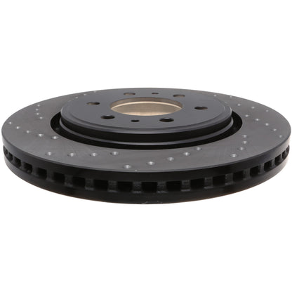StopTech Sport Cross Drilled Brake Rotor; Front Right