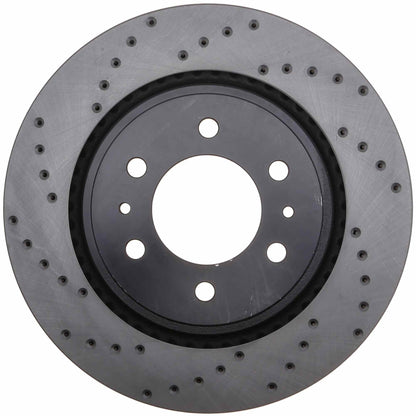StopTech Sport Cross Drilled Brake Rotor; Front Right