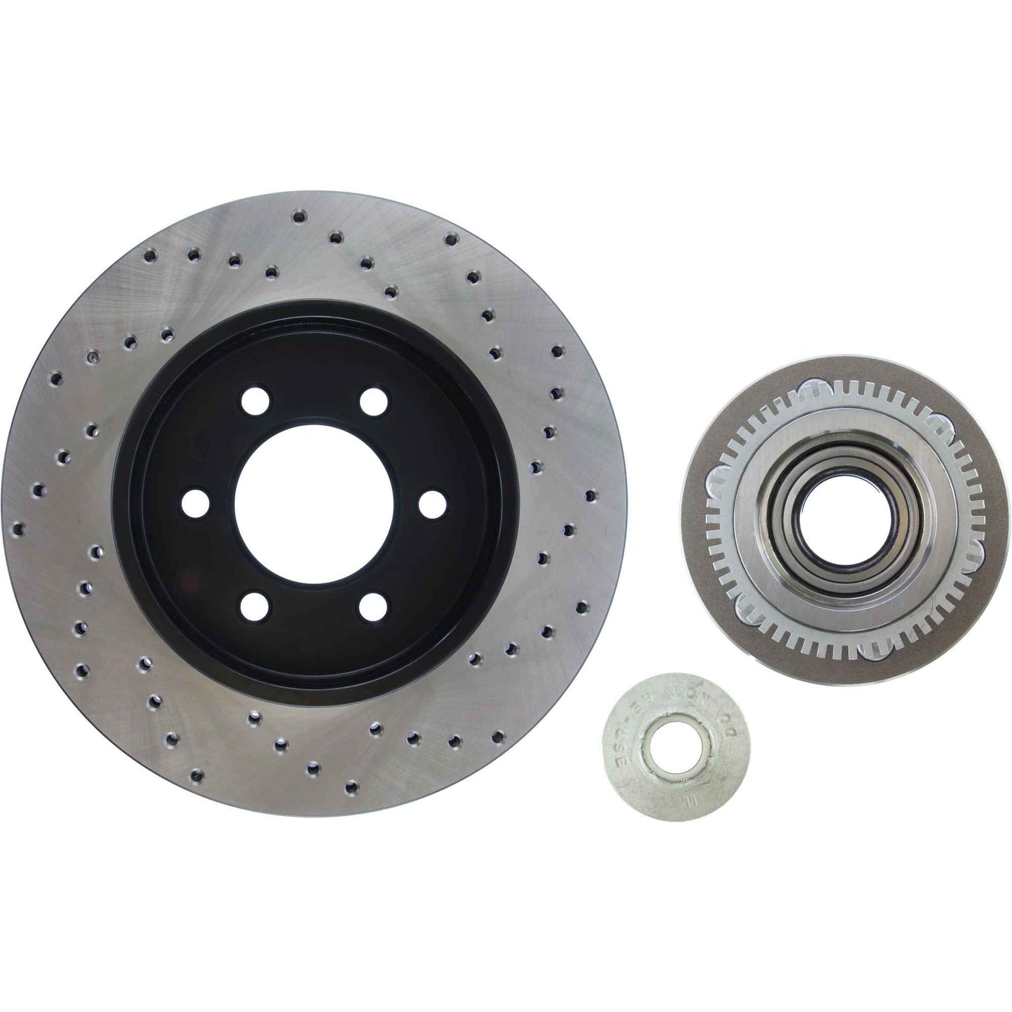 StopTech Sport Cryo Cross Drilled Brake Rotor; Front Right
