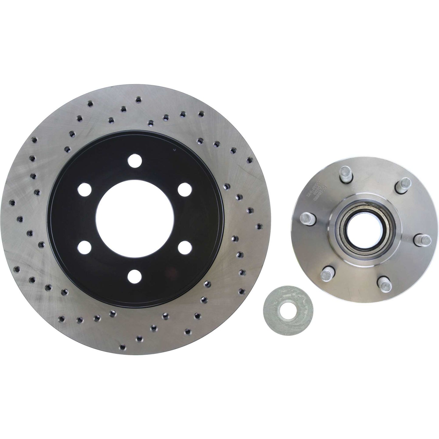 StopTech Sport Cross Drilled Brake Rotor; Front Right