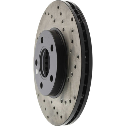 StopTech Sport Cryo Cross Drilled Brake Rotor; Front Left