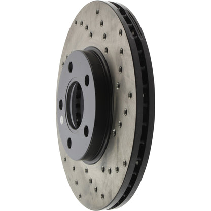 StopTech Sport Cryo Cross Drilled Brake Rotor; Front Left