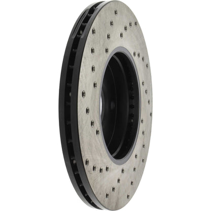 StopTech Sport Cryo Cross Drilled Brake Rotor; Front Left