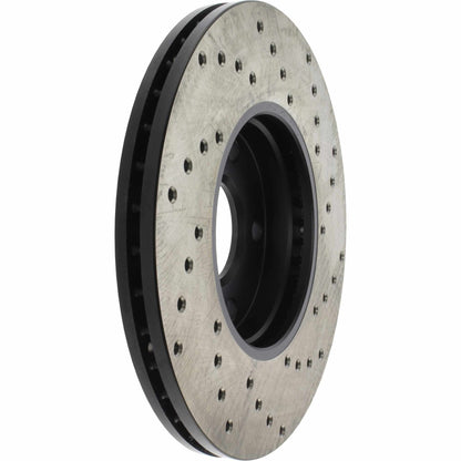 StopTech Sport Cryo Cross Drilled Brake Rotor; Front Right