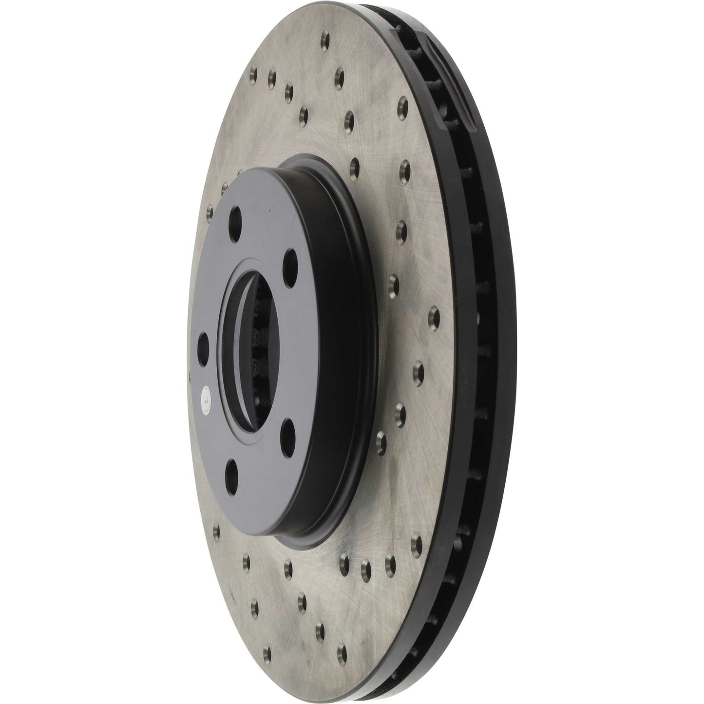 StopTech  Sport Cross Drilled Brake Rotor; Front Left