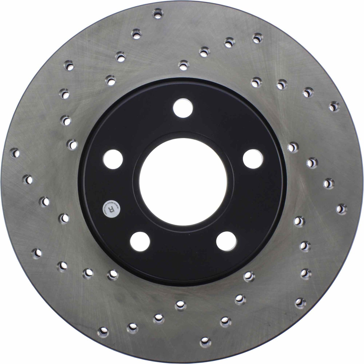 StopTech Sport Cross Drilled Brake Rotor; Front Right