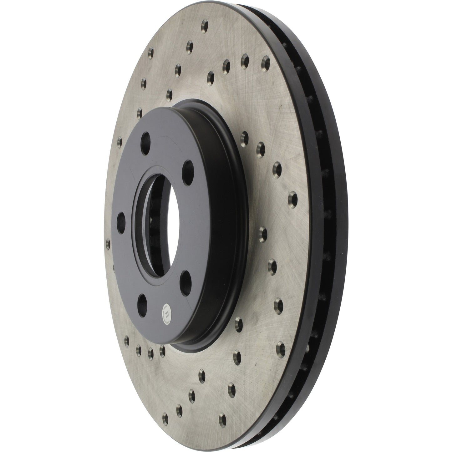 StopTech Sport Cross Drilled Brake Rotor; Front Right