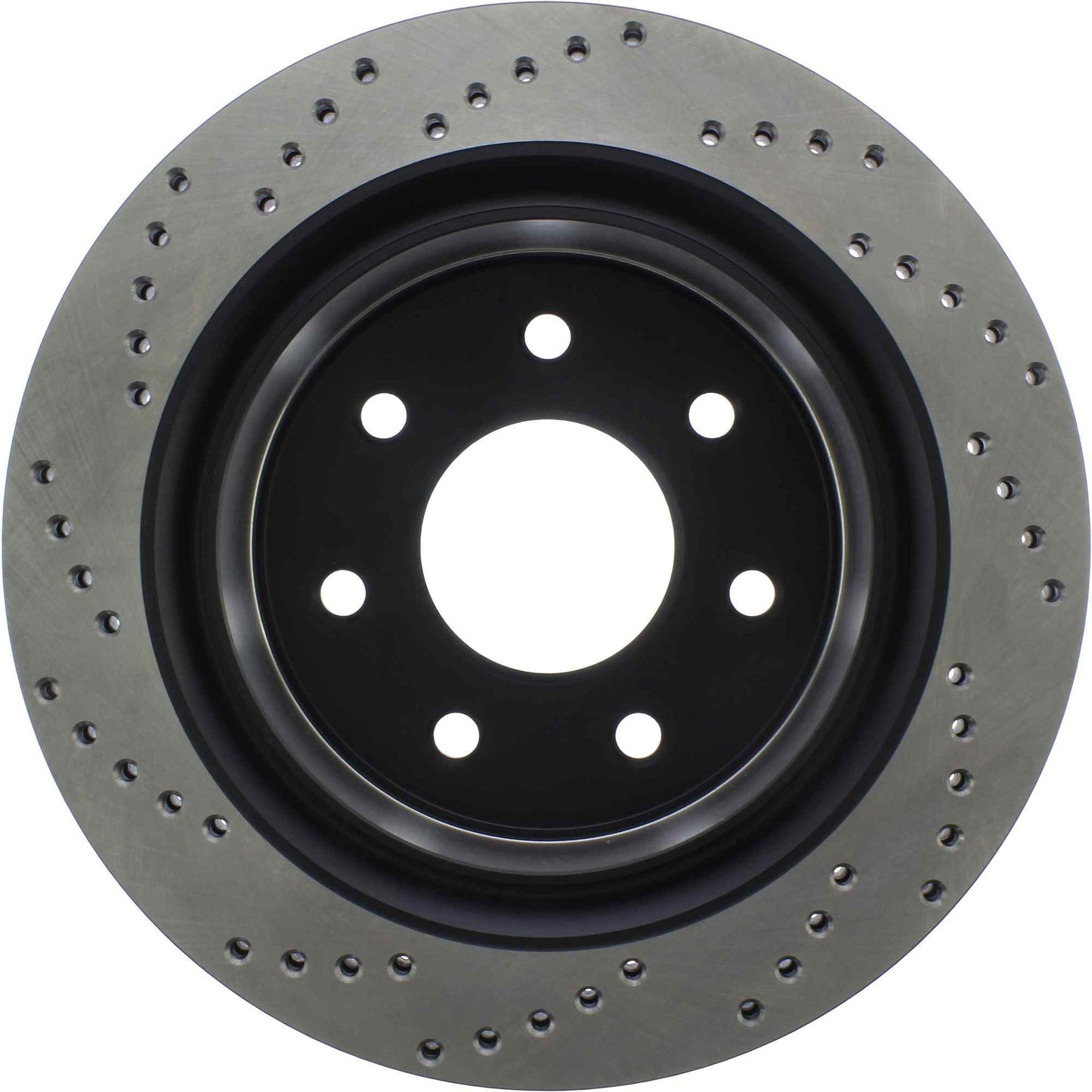 StopTech Sport Cross Drilled Brake Rotor; Rear Left