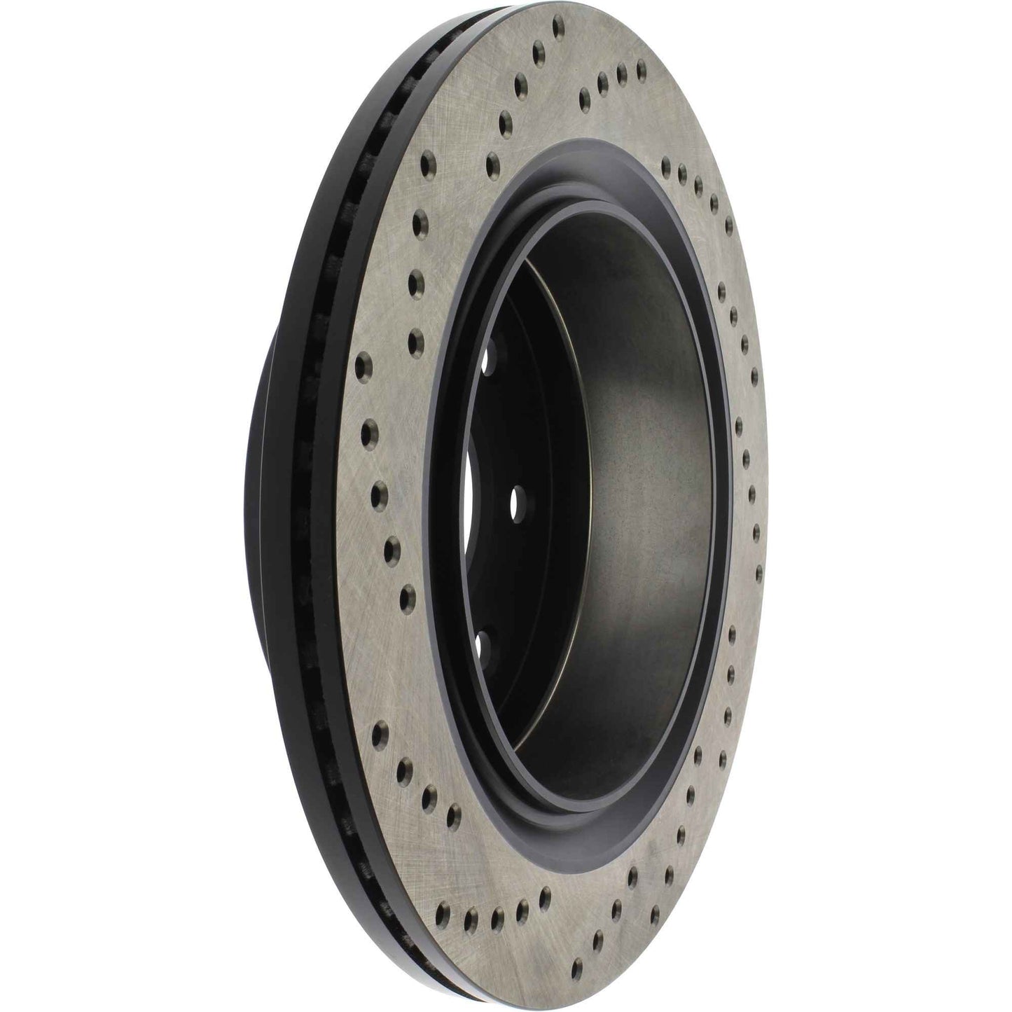 StopTech Sport Cross Drilled Brake Rotor; Rear Left