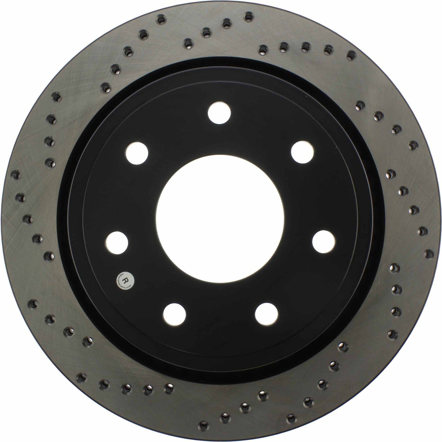 StopTech Sport Cross Drilled Brake Rotor; Rear Right