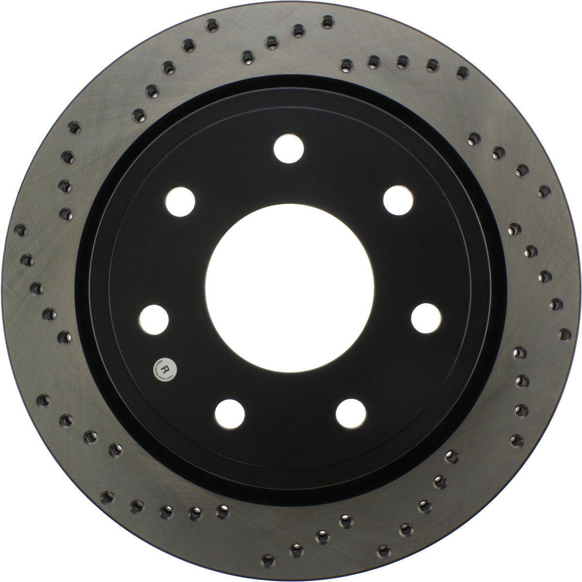 StopTech Sport Cross Drilled Brake Rotor; Rear Right