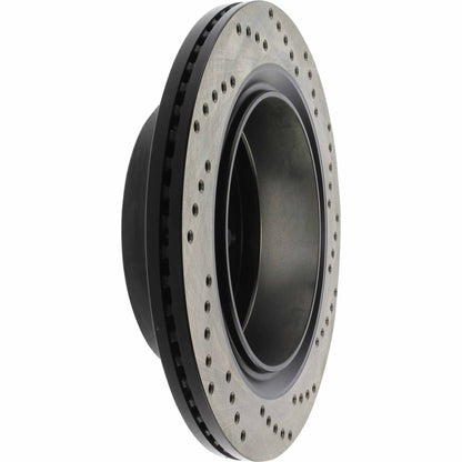 StopTech Sport Cross Drilled Brake Rotor; Rear Right