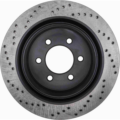StopTech Sport Cryo Cross Drilled Brake Rotor; Rear Left