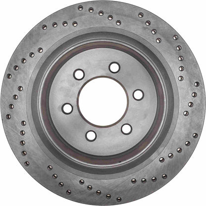 StopTech Sport Cryo Cross Drilled Brake Rotor; Rear Right