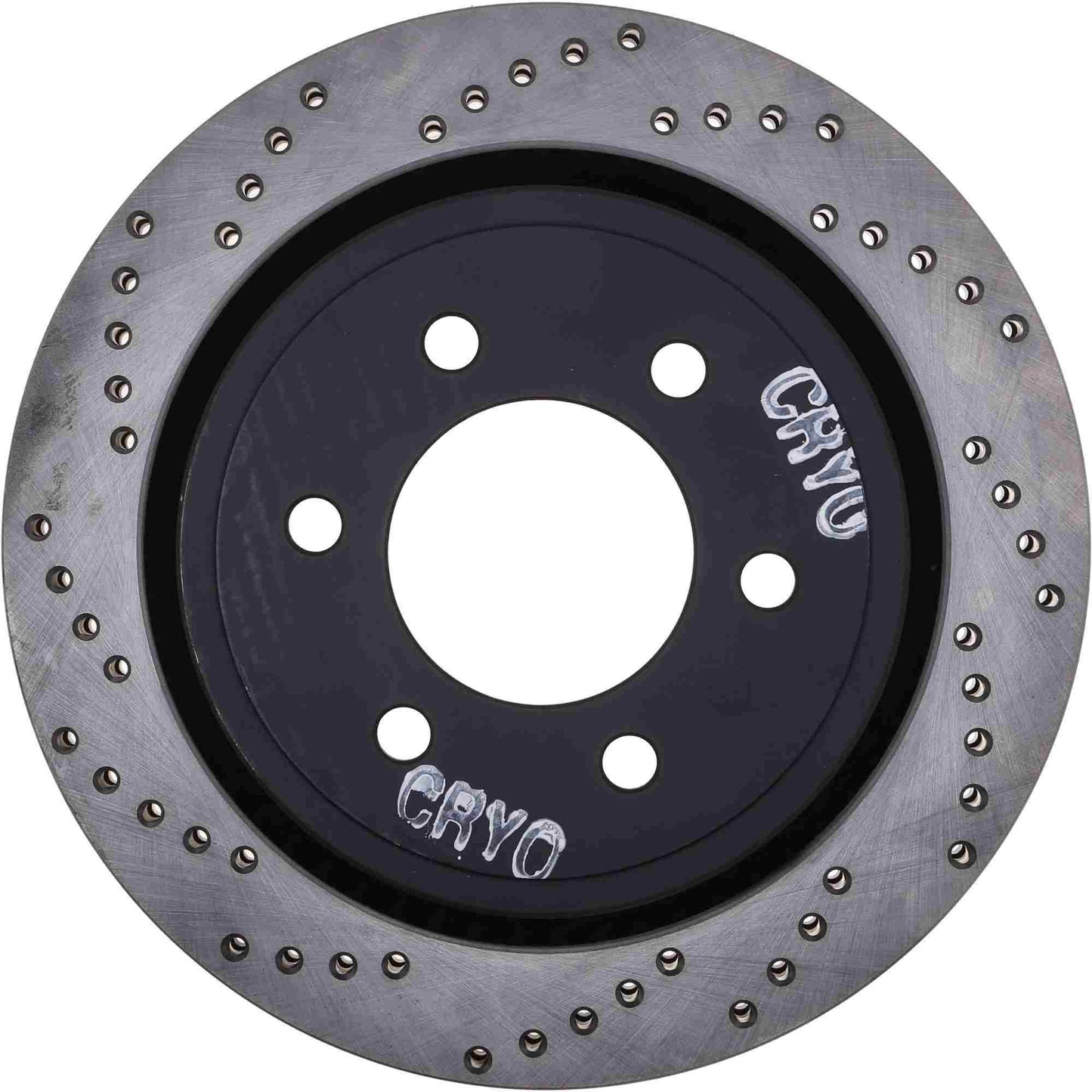 StopTech Sport Cryo Cross Drilled Brake Rotor; Rear Right