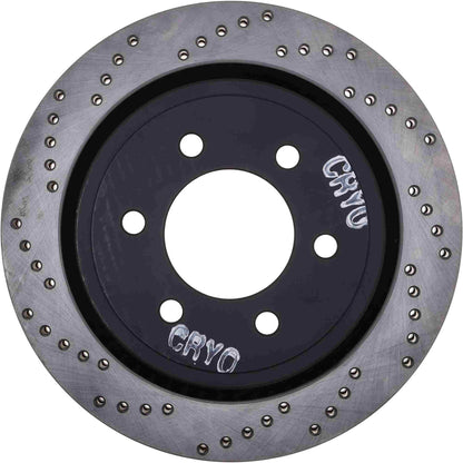 StopTech Sport Cryo Cross Drilled Brake Rotor; Rear Right