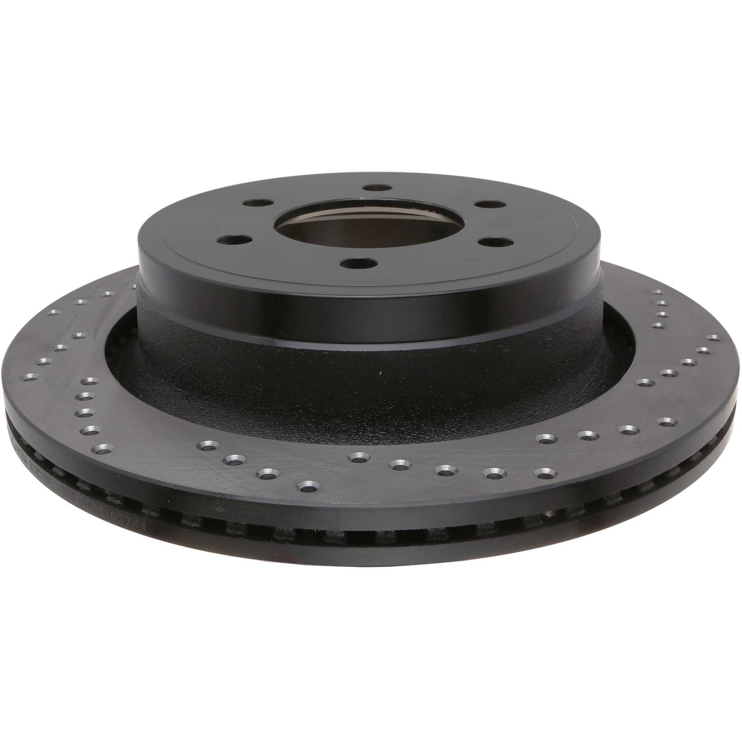 StopTech Sport Cross Drilled Brake Rotor; Rear Left