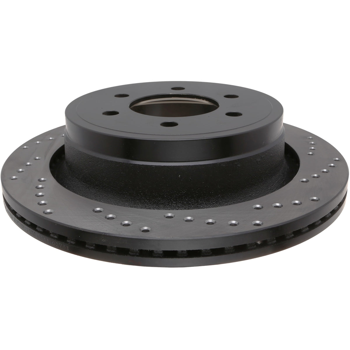 StopTech Sport Cross Drilled Brake Rotor; Rear Left