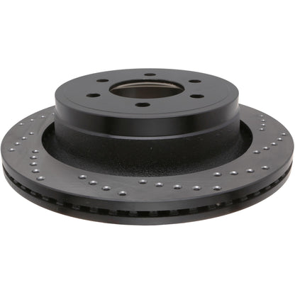 StopTech Sport Cross Drilled Brake Rotor; Rear Left