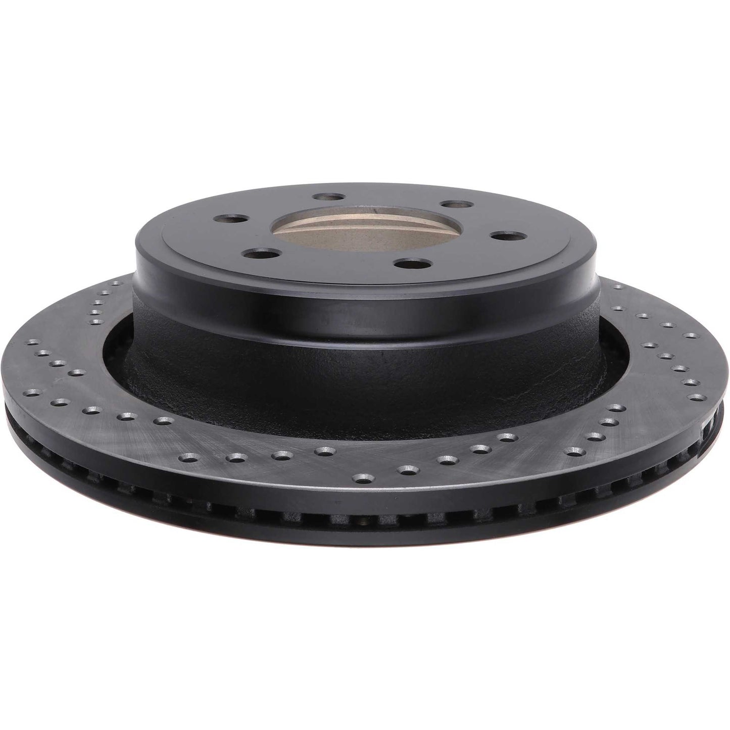 StopTech Sport Cross Drilled Brake Rotor; Rear Right