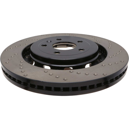 StopTech Sport Cross Drilled Brake Rotor; Front Left
