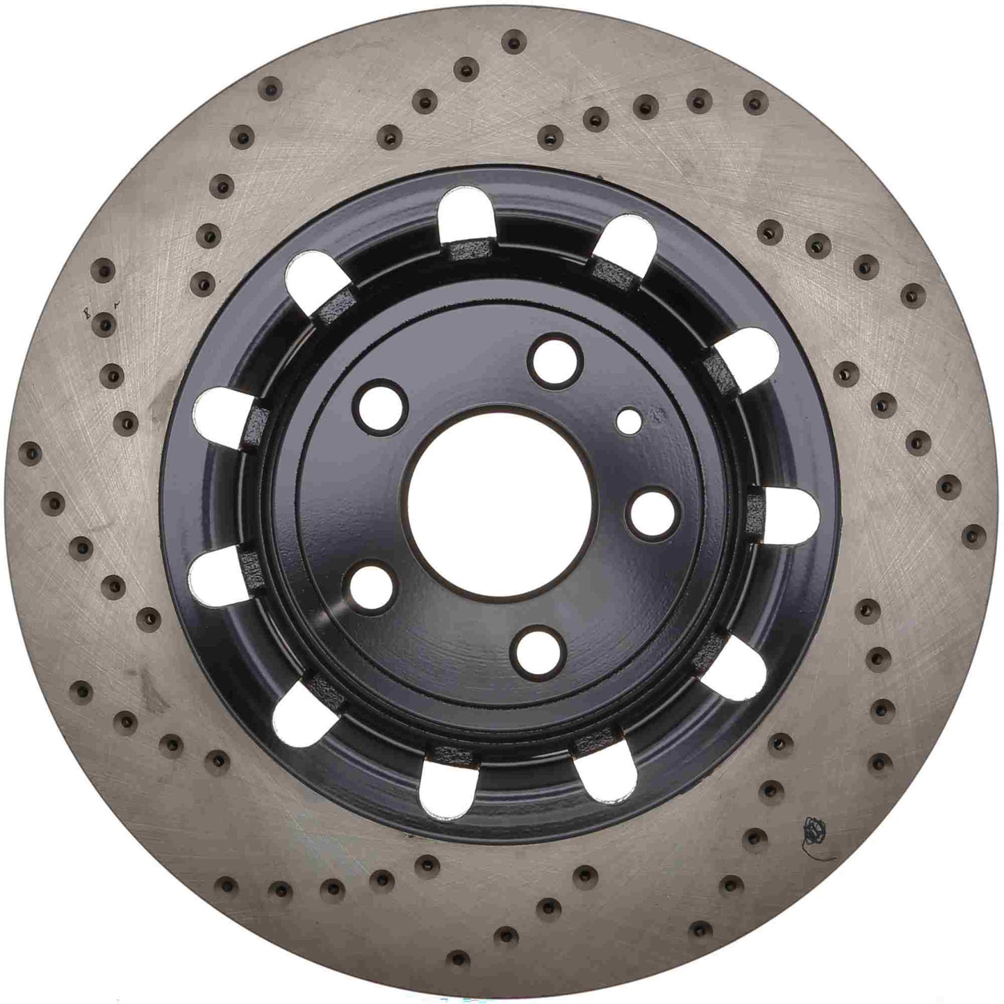 StopTech Sport Cross Drilled Brake Rotor; Front Left