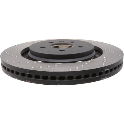 StopTech Sport Cross Drilled Brake Rotor; Front Right