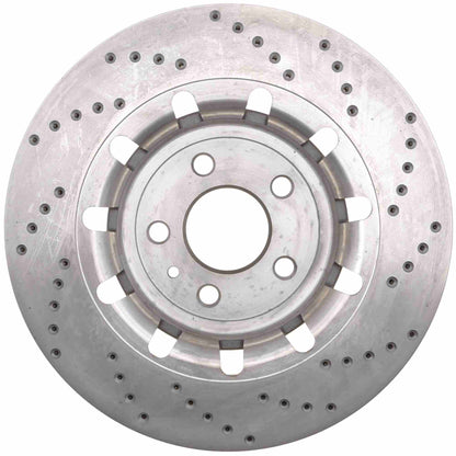 StopTech Sport Cross Drilled Brake Rotor; Front Right