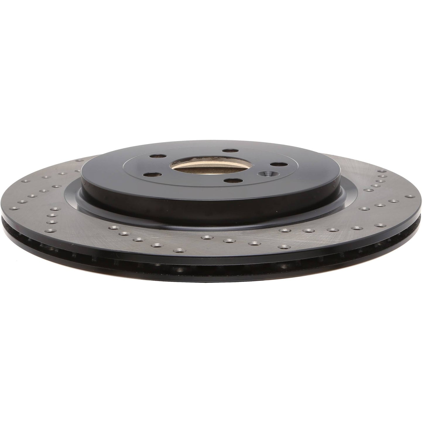 StopTech Sport Cross Drilled Brake Rotor; Rear Left