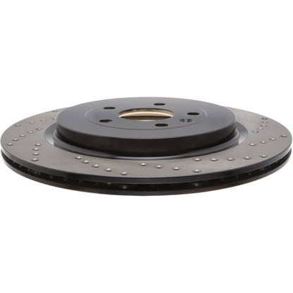 StopTech Sport Cross Drilled Brake Rotor; Rear Left