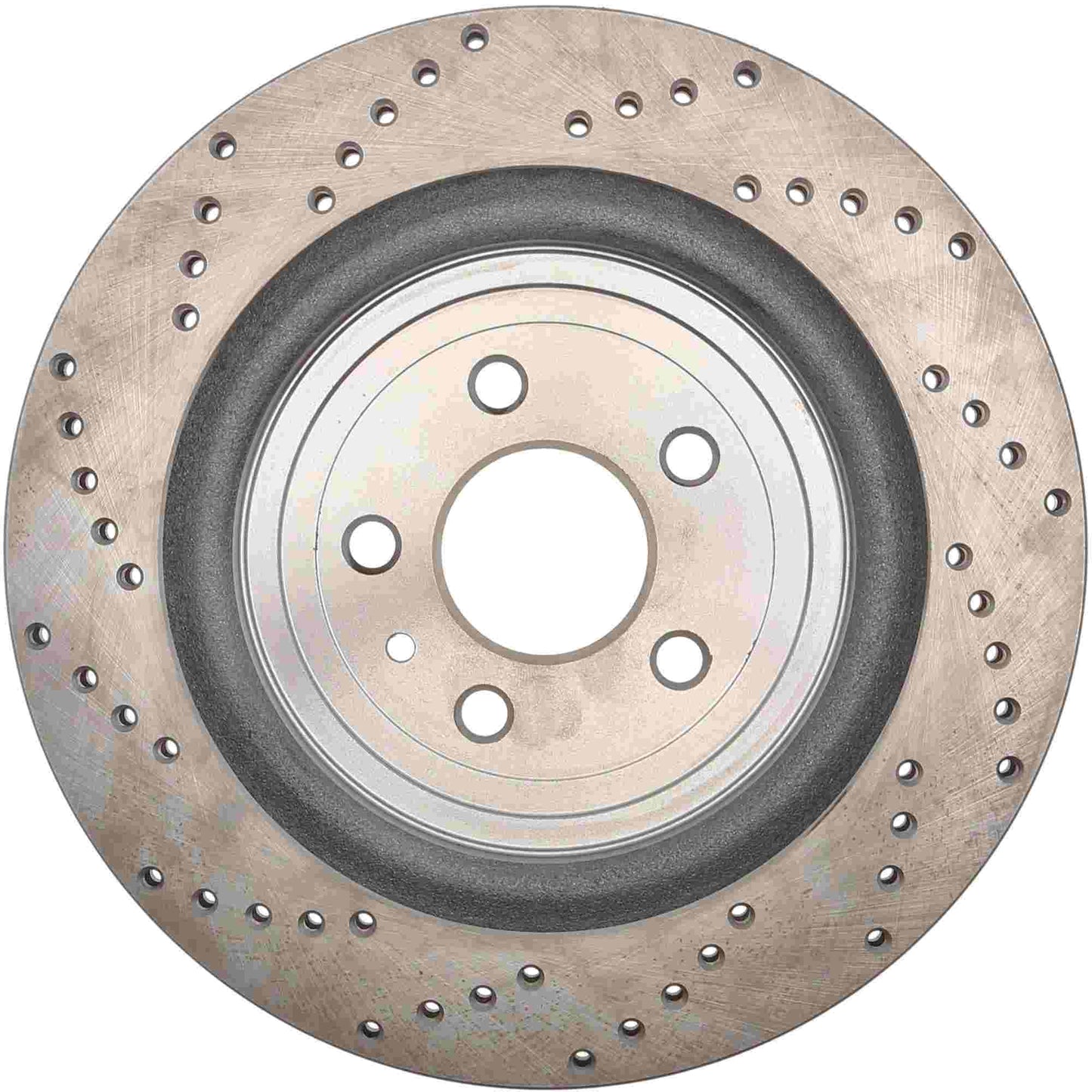 StopTech Sport Cross Drilled Brake Rotor; Rear Left