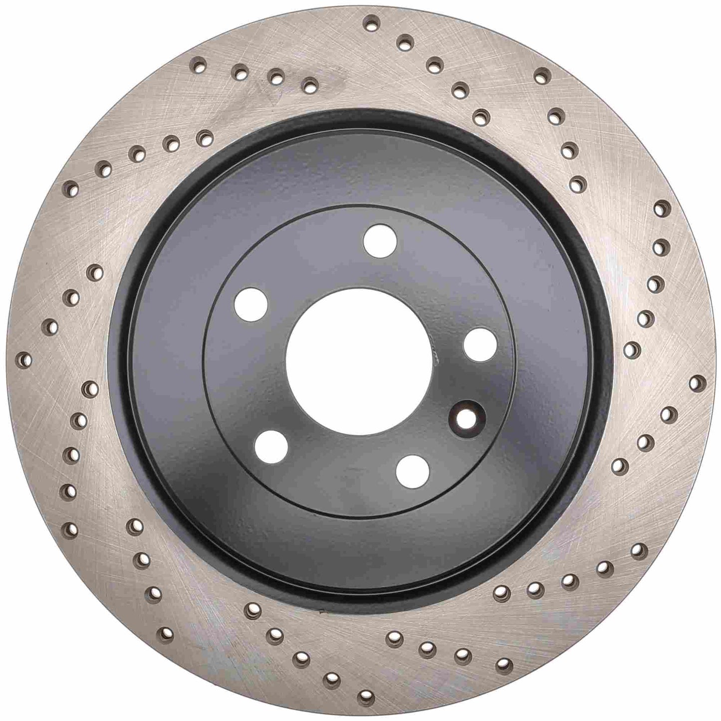 StopTech Sport Cross Drilled Brake Rotor; Rear Left