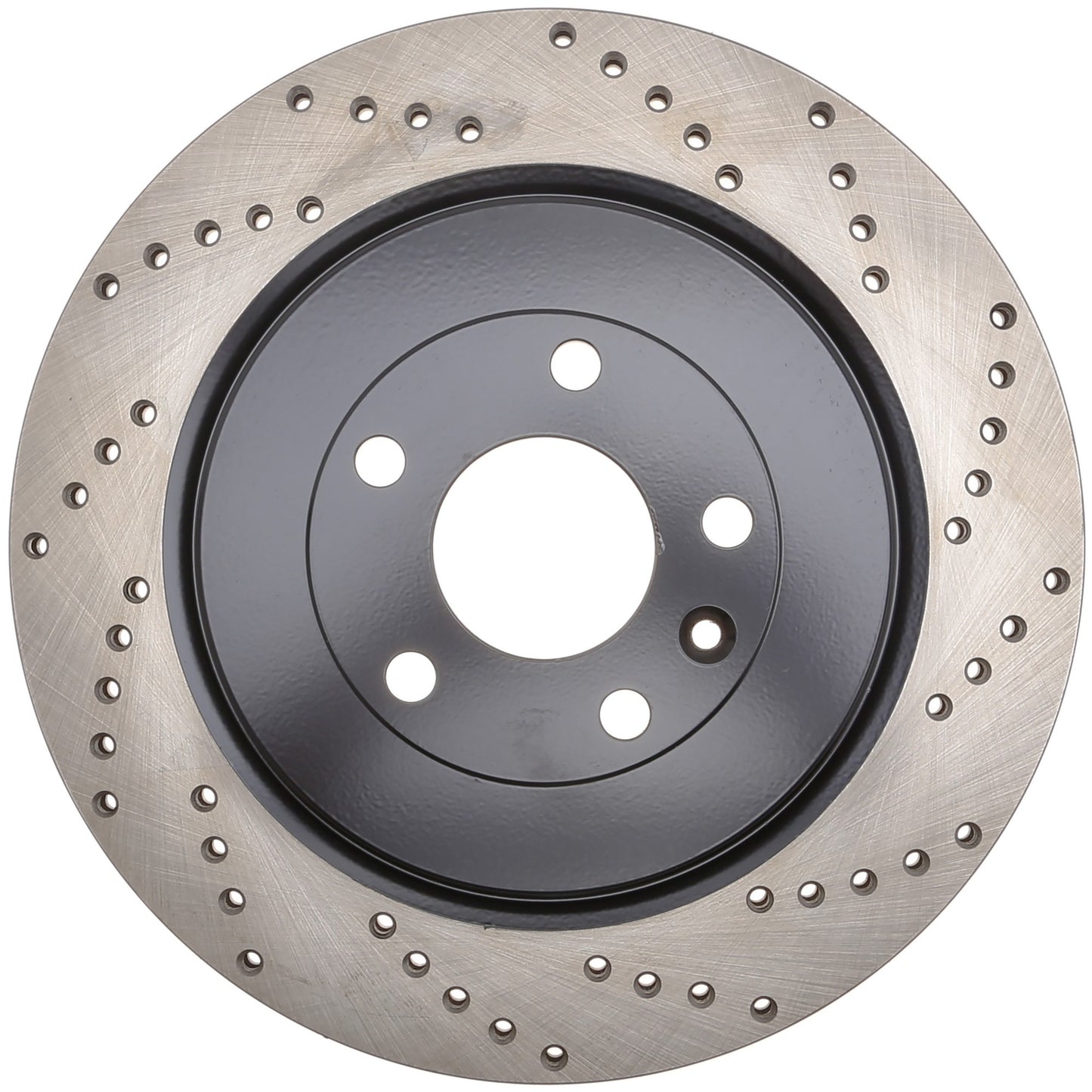 StopTech Sport Cross Drilled Brake Rotor; Rear Left