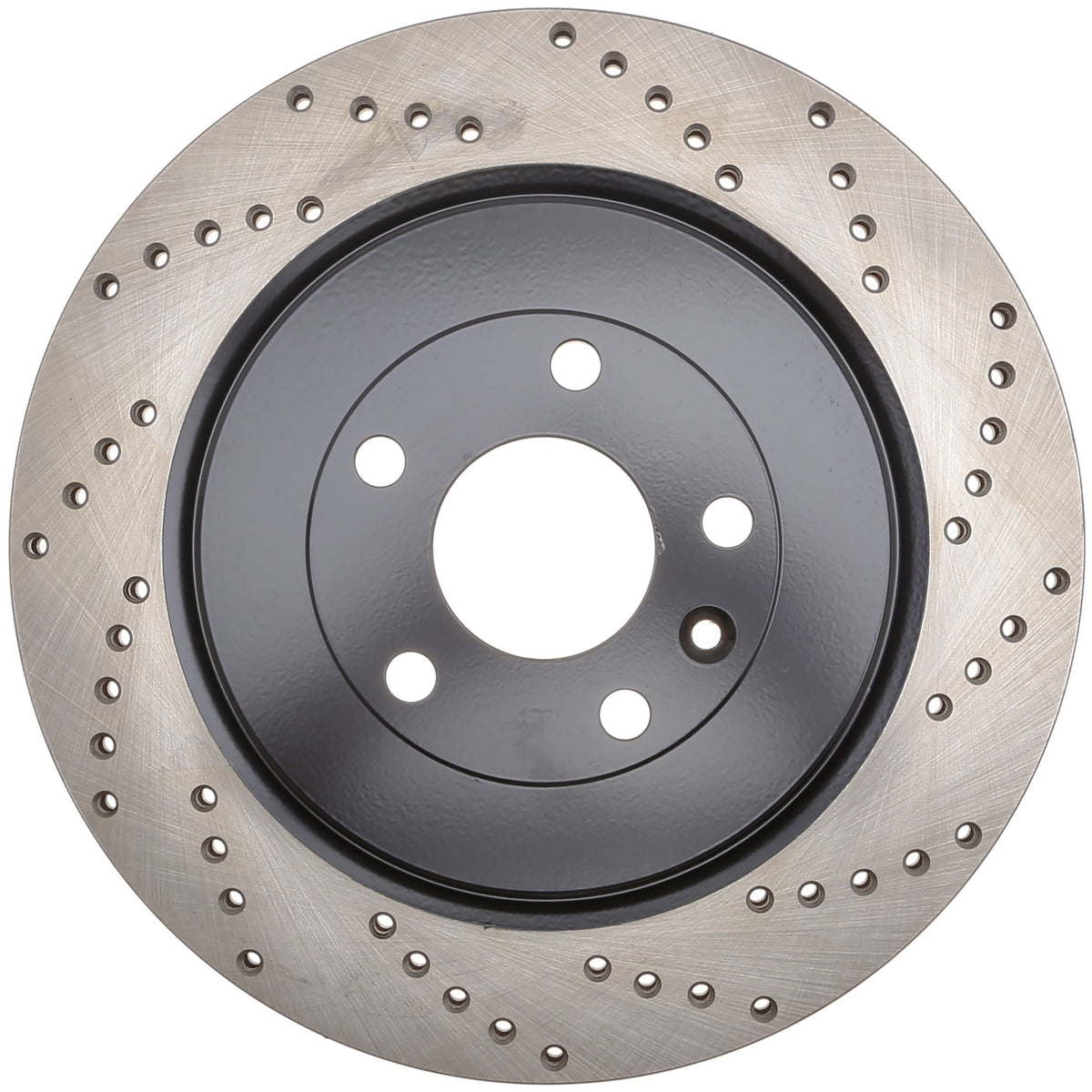 StopTech Sport Cross Drilled Brake Rotor; Rear Left
