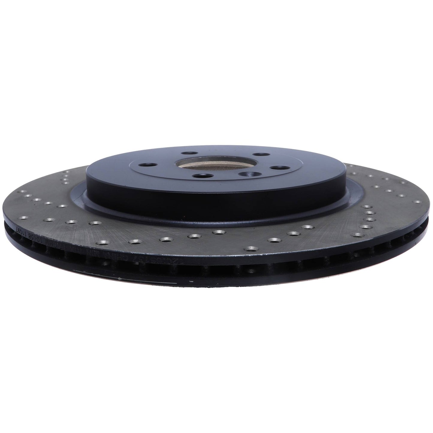 StopTech Sport Cross Drilled Brake Rotor; Rear Right