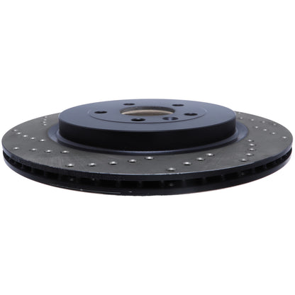 StopTech Sport Cross Drilled Brake Rotor; Rear Right