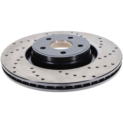 StopTech Sport Cryo Cross Drilled Brake Rotor; Front Left