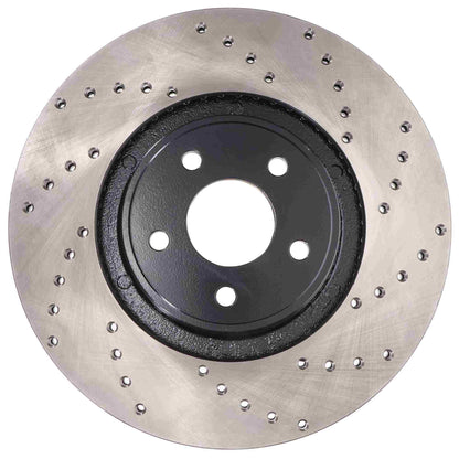 StopTech Sport Cryo Cross Drilled Brake Rotor; Front Left