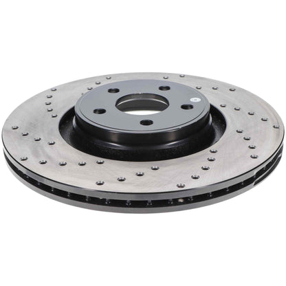 StopTech Sport Cryo Cross Drilled Brake Rotor; Front Right