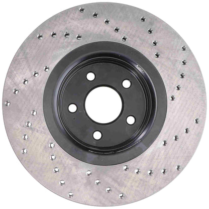 StopTech Sport Cryo Cross Drilled Brake Rotor; Front Right
