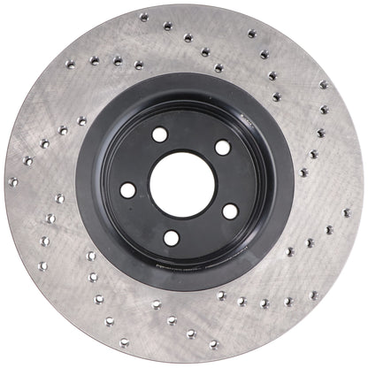 StopTech Sport Cryo Cross Drilled Brake Rotor; Front Right