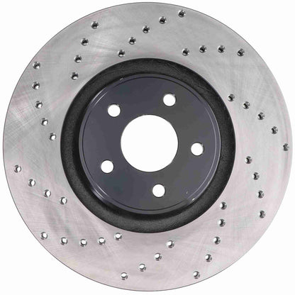 StopTech Sport Cryo Cross Drilled Brake Rotor; Front Right