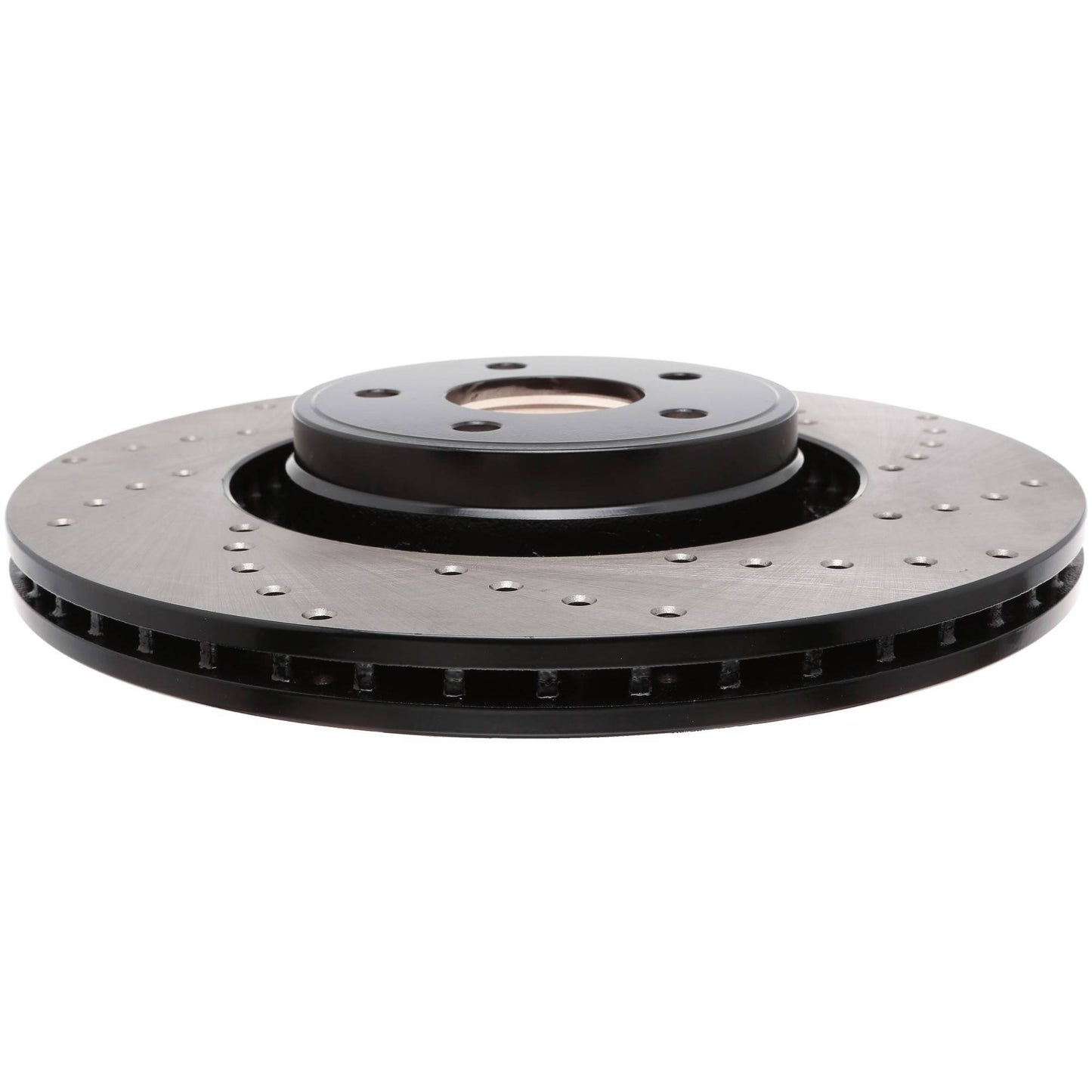 StopTech Sport Cross Drilled Brake Rotor; Front Left