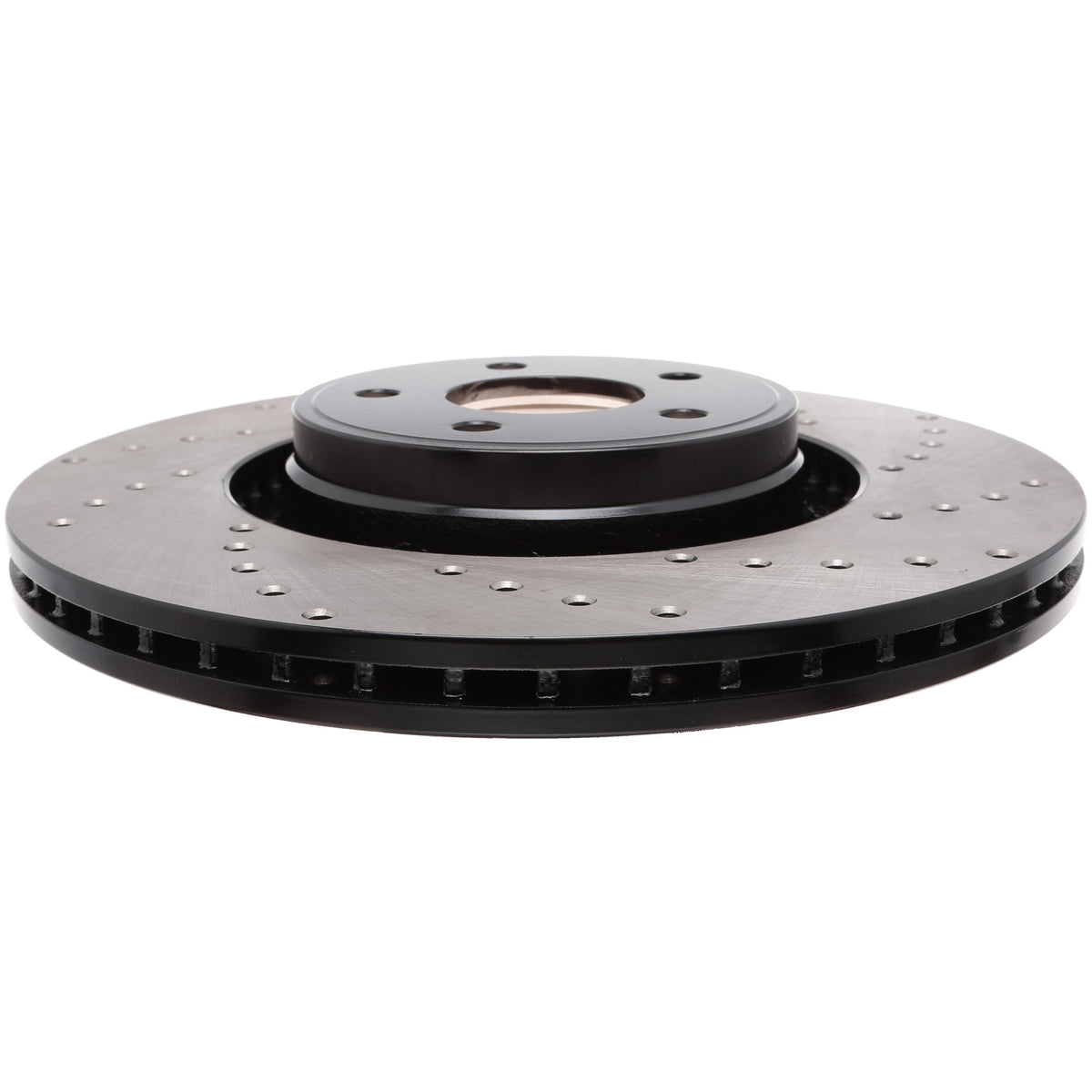 StopTech Sport Cross Drilled Brake Rotor; Front Left