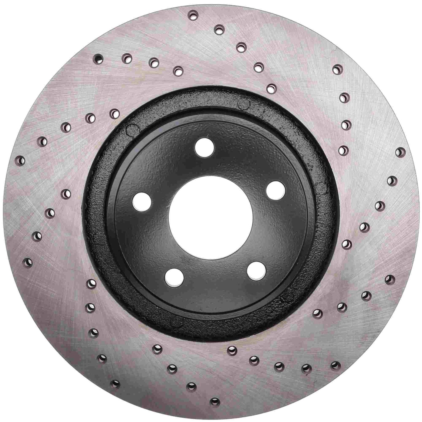 StopTech Sport Cross Drilled Brake Rotor; Front Left