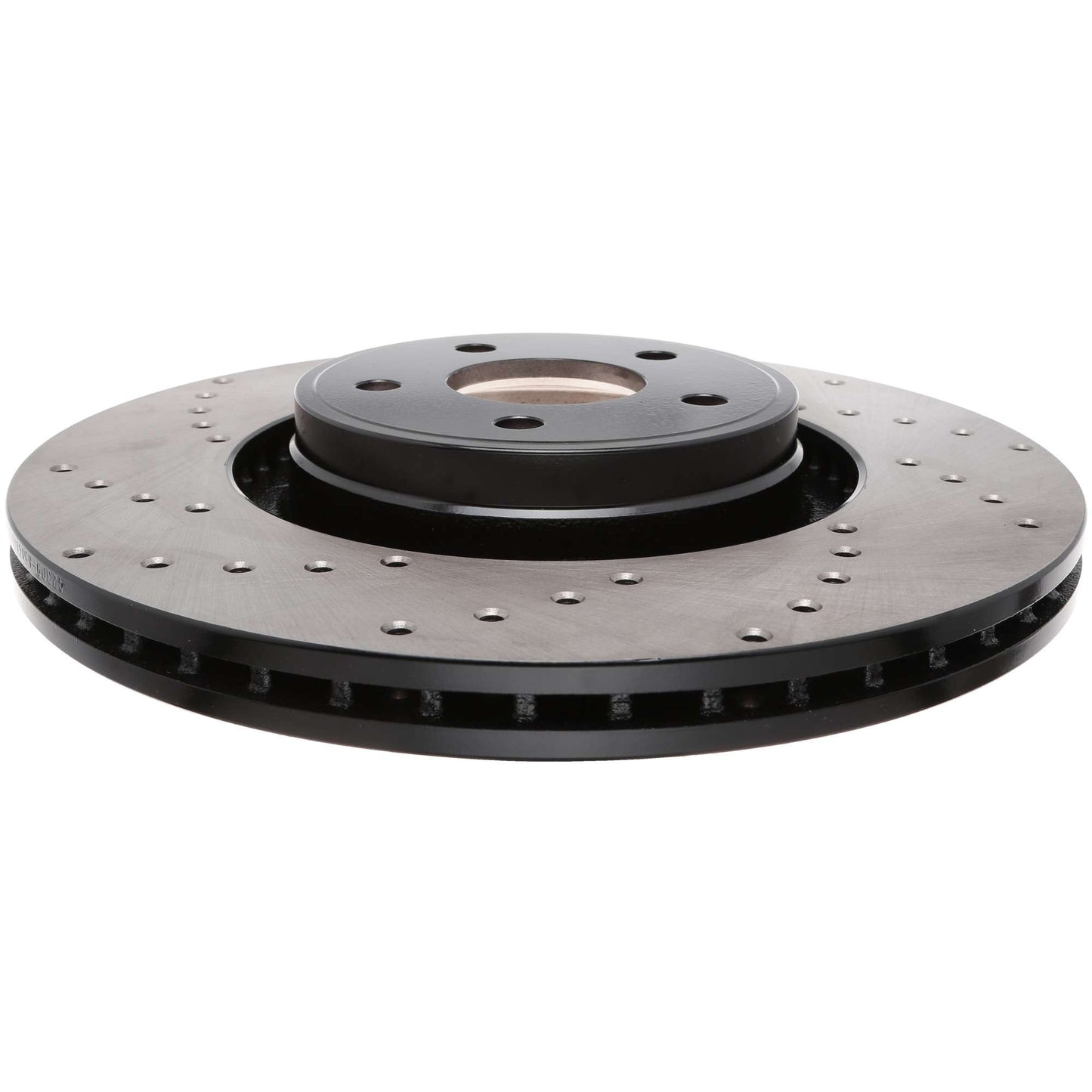 StopTech Sport Cross Drilled Brake Rotor; Front Right